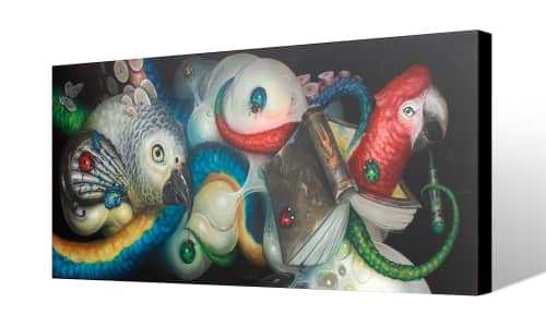 "Once They Arrive" Canvas Edition | Prints by Greg "CRAOLA" Simkins. Item composed of canvas