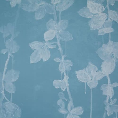 Blackberry Brambles Robins Egg Blue Wallpaper | Wall Treatments by Stevie Howell