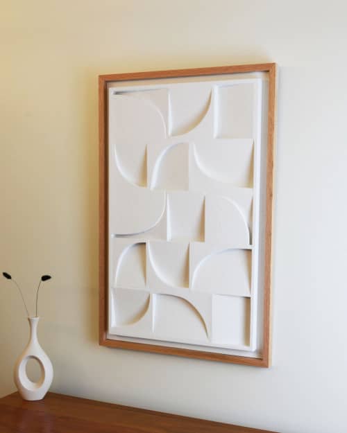 No. 01 Textured Plaster Wall Relief | Wall Sculpture in Wall Hangings by Joseph Aurelius