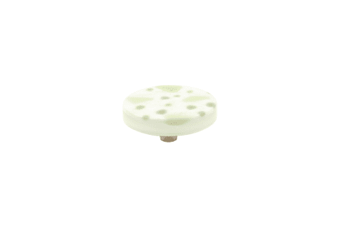 Terrazzo Tea Green Large Circle Knob | Hardware by Windborne Studios. Item made of stone
