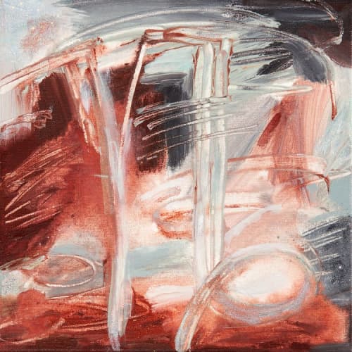 Capricorn | Oil And Acrylic Painting in Paintings by Eugenie Diserio. Item composed of canvas in mid century modern or contemporary style