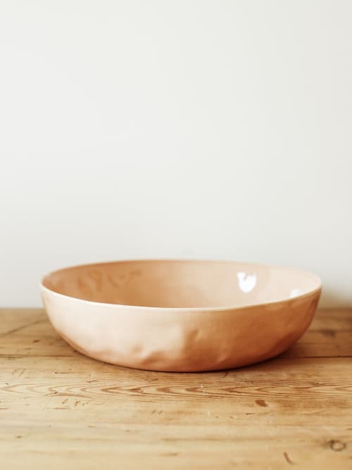 Large Serving Bowl in Sunrise | Serveware by Barton Croft. Item made of stoneware compatible with country & farmhouse and japandi style