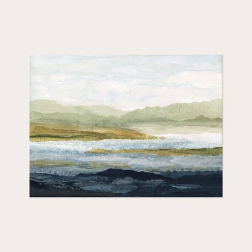 Midday Currents Art Print - Abstract Water Landscape | Prints in Paintings by Lara Eckerman Art