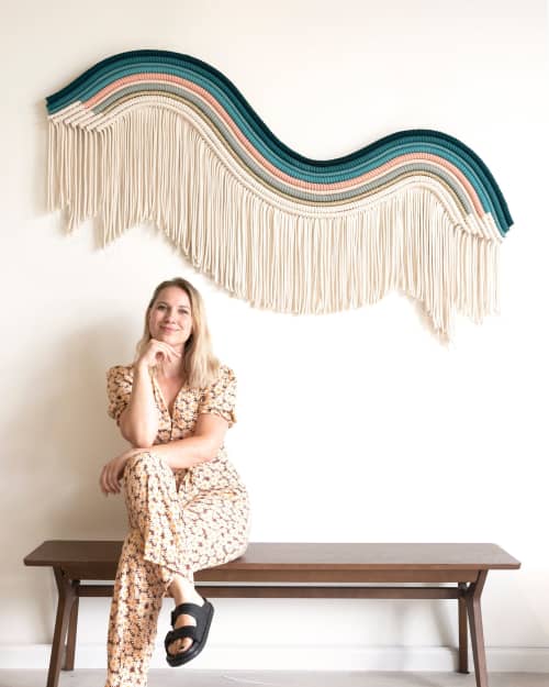 Rope Art Tapestry - LUCY | Wall Hangings by Rianne Aarts / Teddy and Wool Studio