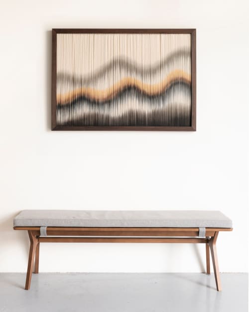 FLOW II - Framed-Collection | Wall Hangings by Rianne Aarts / Teddy and Wool Studio. Item made of cotton with fiber