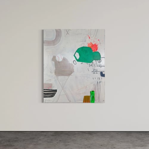 Curveball | Oil And Acrylic Painting in Paintings by Sarah Finucane