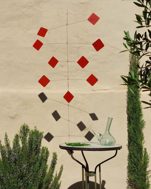 Paprika Mobile | Sculptures by OM Editions: A Limited Edition Furniture Collection. Item made of steel