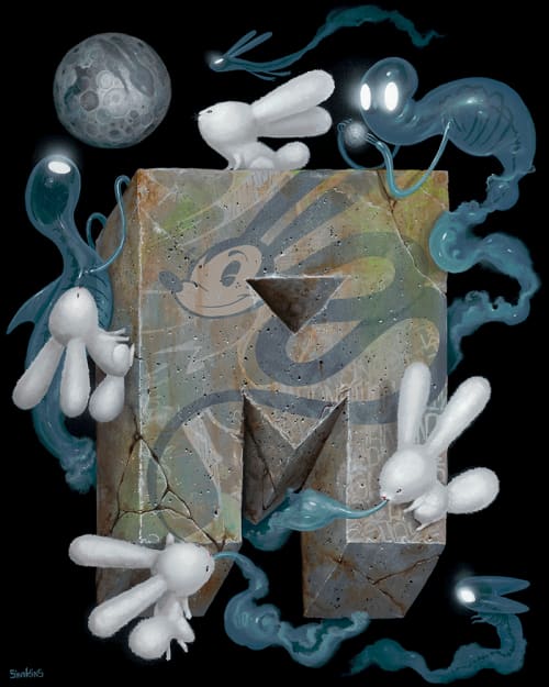 "Capital A, Part II" | Wall Sculpture in Wall Hangings by Greg "CRAOLA" Simkins. Item composed of paper