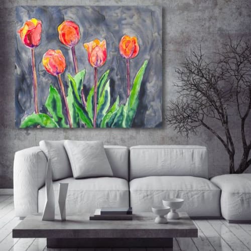 All in a Row | Prints by Brazen Edwards Artist. Item composed of canvas & paper