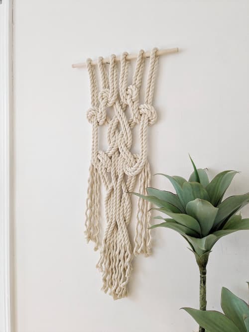 VINCULUM Collection© IX, Rope Wall Sculpture, Fiber Art | Macrame Wall Hanging in Wall Hangings by Damaris Kovach. Item composed of fiber