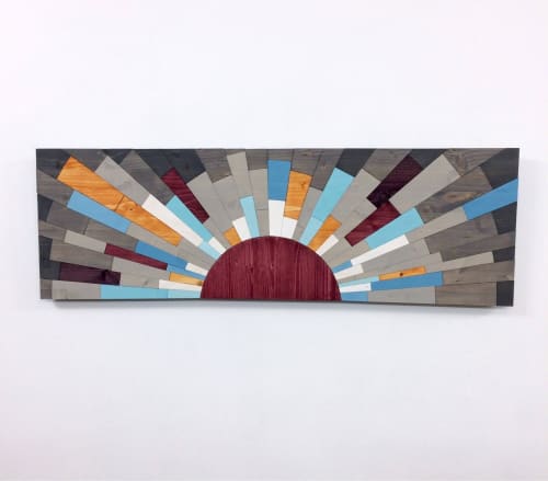 Under the Boardwalk | Wall Sculpture in Wall Hangings by StainsAndGrains. Item composed of wood in contemporary or industrial style