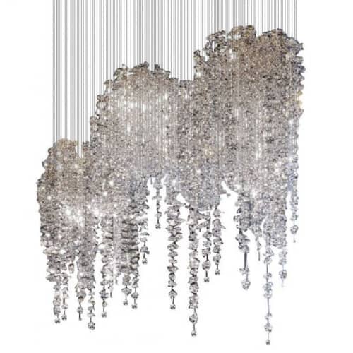 Alan Mizrahi WM625 Fallen Crystal | Chandeliers by Alan Mizrahi Lighting Design