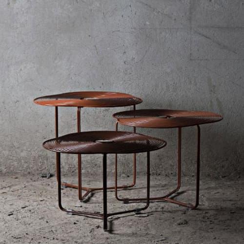 A COTE (Coffee Table) (Set of 3) | Tables by Oggetti Designs. Item composed of metal