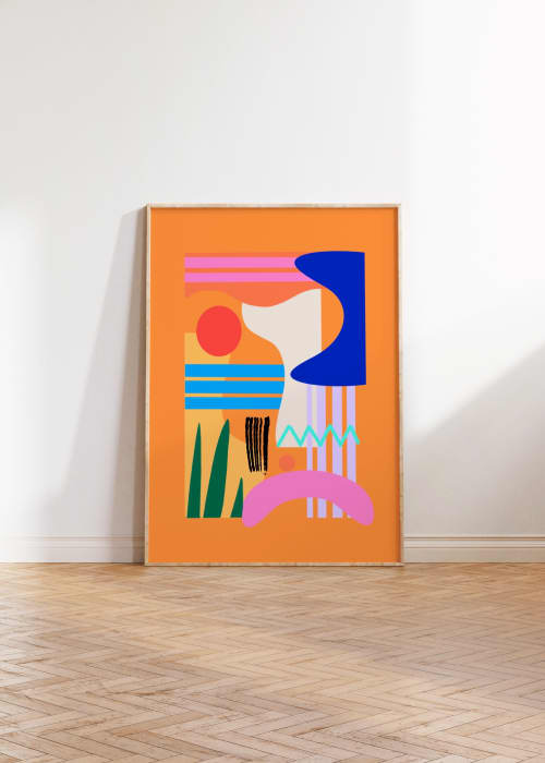 Hues Of Happiness Art Print 2 | Prints by Britny Lizet. Item composed of canvas in boho or contemporary style