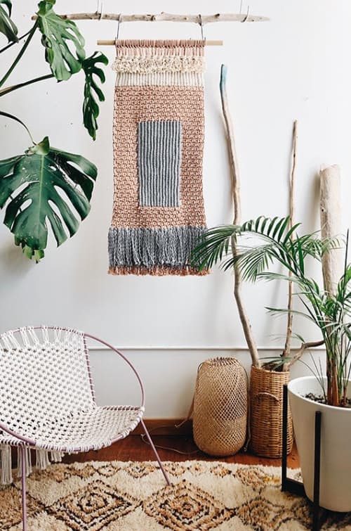 Bermuda Portal Wall Hanging | Macrame Wall Hanging in Wall Hangings by Modern Macramé by Emily Katz. Item composed of cotton