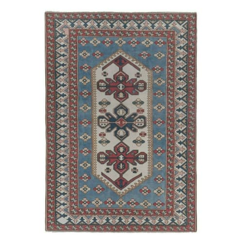 Vintage Anatolia Kars Nomads Carpet, Wool Rug, Handmade | Area Rug in Rugs by Vintage Pillows Store. Item composed of wool and fiber