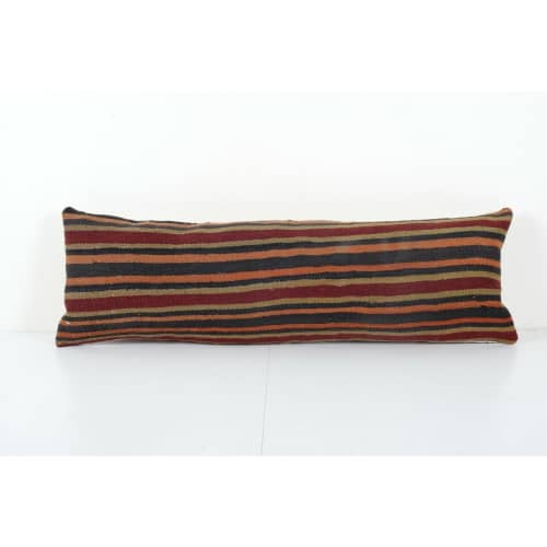 Oriental Boho pillow Wool Cushion cover, Extra Long Turkish | Sham in Linens & Bedding by Vintage Pillows Store. Item made of cotton with fiber