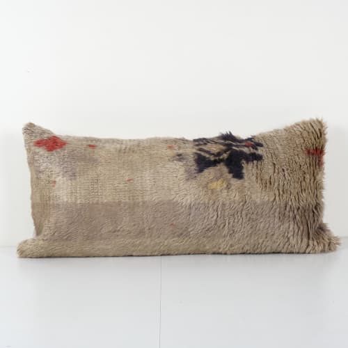 Vintage Turkish Goat Hair Shaggy Woven Bedding Pillow Cover, | Cushion in Pillows by Vintage Pillows Store