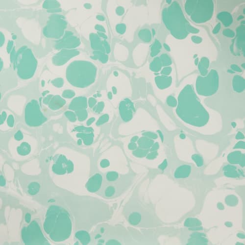 Marmorizatta Celadon Wallpaper | Wall Treatments by Stevie Howell. Item made of paper