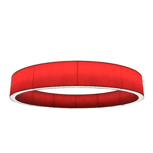 Alan Mizrahi AM1848R Muse Round Shade Fabric Lamp | Chandeliers by Alan Mizrahi Lighting Design