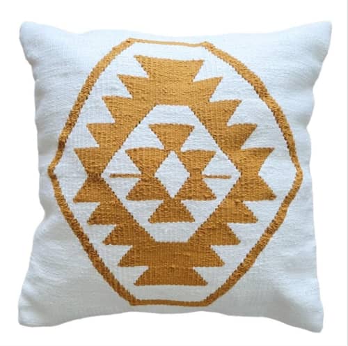 Hugo Handwoven Cotton Decorative Throw Pillow Cover | Cushion in Pillows by Mumo Toronto. Item made of cotton