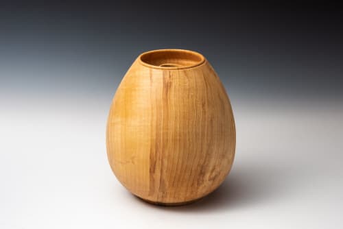 Quilted Maple Vase | Vases & Vessels by Louis Wallach Designs. Item composed of maple wood