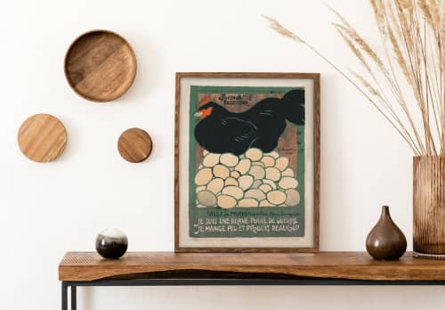 Rooster Art, Vintage Chicken Art, Vintage Rooster Art | Prints by Capricorn Press. Item made of paper works with country & farmhouse & rustic style