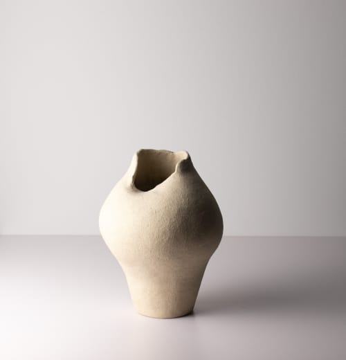 freeform vessel 7 | Vase in Vases & Vessels by Ashley Perez. Item composed of ceramic compatible with minimalism and contemporary style