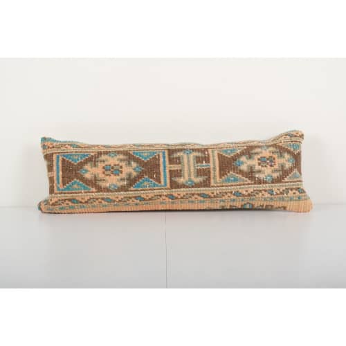 Bohemian Hippie Bedding Rug Pillow Cover, Turkish Lumbar | Cushion in Pillows by Vintage Pillows Store. Item composed of cotton