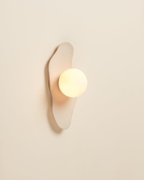 Cumulus Sconce | Sconces by Rory Pots. Item composed of stoneware compatible with mid century modern and scandinavian style