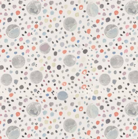 Pop Rocks, Salmon | Fabric in Linens & Bedding by Philomela Textiles & Wallpaper. Item made of cotton