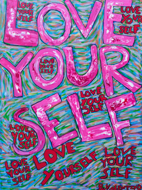 Love Yourself | Oil And Acrylic Painting in Paintings by Brianne Valentino