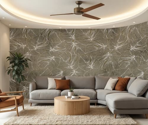Tropical Canopy — Bold Florals Luxury Wallpaper Mural | Wall Treatments by ELLE WALLS