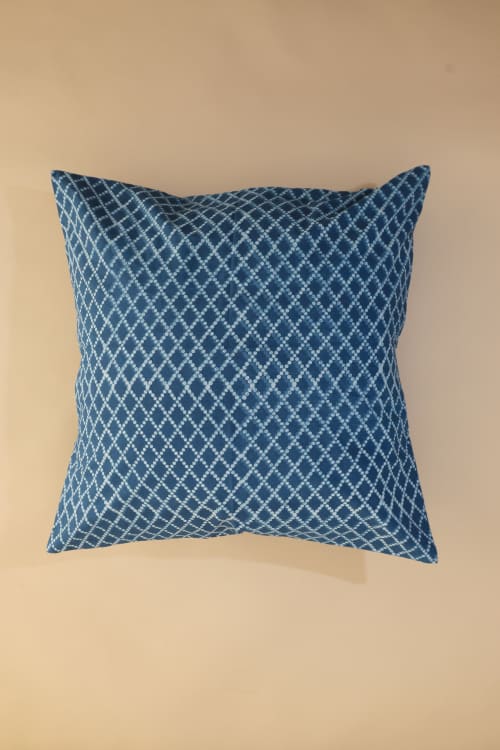 Soft Beats Indigo Pillow | Pillows by Ninéh