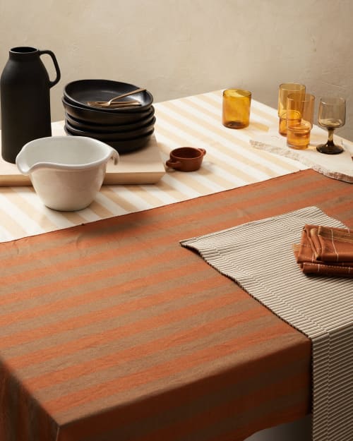 Meridian Tablecloth - Robin | Linens & Bedding by MINNA