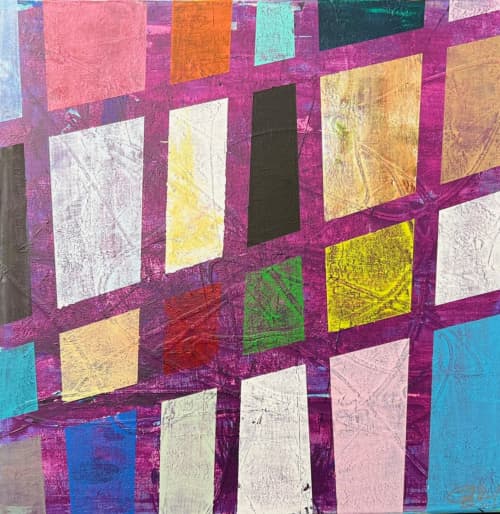 Babel (20"x20") | Mixed Media in Paintings by The Art Of Gary Gore