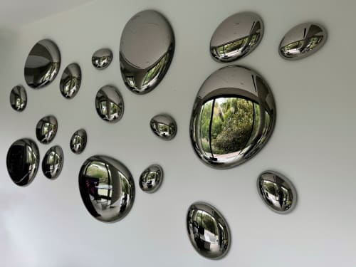 3D Drops Wall Decor Composition Silver | Decorative Objects by PlusObject
