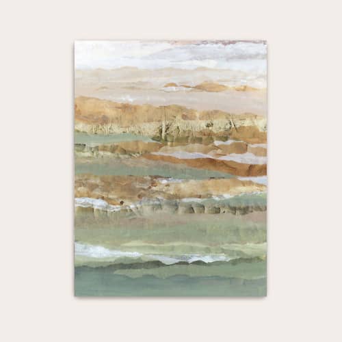 Earthen Layers Art Print - Organic Abstract Landscape | Prints in Paintings by Lara Eckerman Art