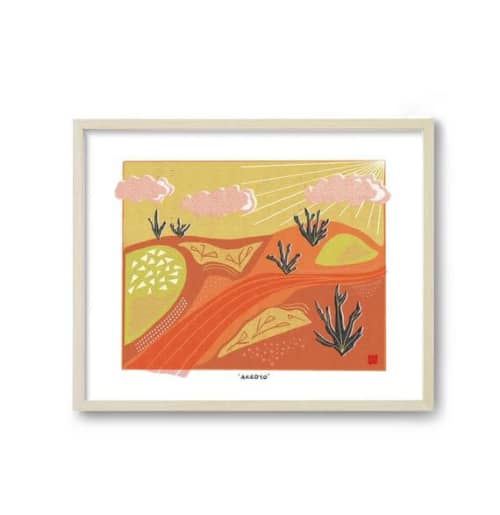 Arroyo - Landscapes | Prints by Birdsong Prints. Item composed of paper