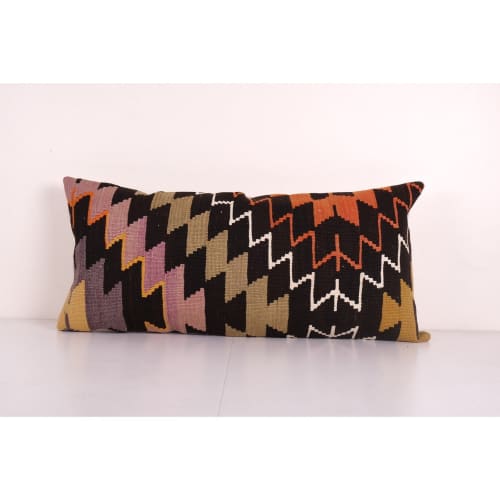Queen Boho Woven Bedding Kilim Pillow Cover, King Long Bed D | Cushion in Pillows by Vintage Pillows Store