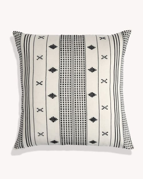 Emiliano Handwoven Cushion Cover | Sham in Linens & Bedding by Routes Interiors. Item made of cotton works with boho & eclectic & maximalism style