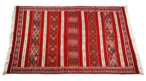 Handwoven wool rug | Area Rug in Rugs by Berber Art. Item composed of fabric and fiber