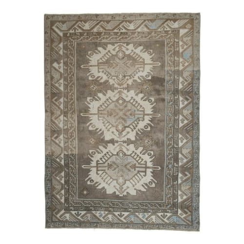 Vintage Oversize Turkish Kars Rug 7'9" X 10'10" | Area Rug in Rugs by Vintage Pillows Store. Item made of cotton & fiber
