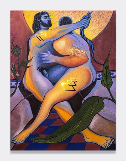 Atom 4 Atom | Oil And Acrylic Painting in Paintings by Shawn Button