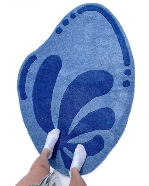 Lagoon Hand Tufted Rug | Small Rug in Rugs by Jubi Rugs. Item made of wool with fiber