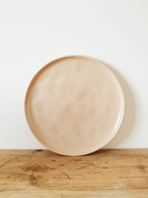 Set of 2 Large Plates in Sunrise | Dinnerware by Barton Croft. Item made of stoneware works with country & farmhouse & japandi style