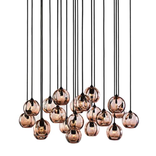 Alan Mizrahi KA1938 Optic Glass | Chandeliers by Alan Mizrahi Lighting Design