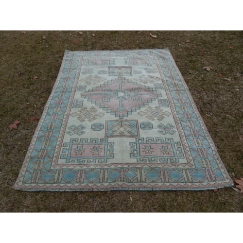 Oriental Area Rugs Wool Turkish Oushak Carpet | Rugs by Vintage Pillows Store. Item composed of fabric