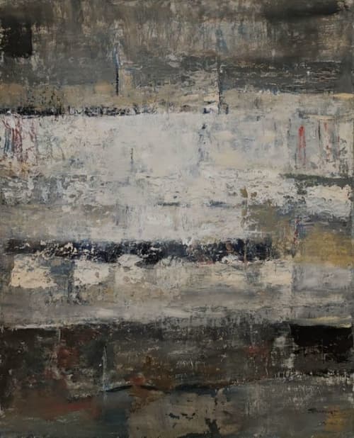 Fracture | Oil And Acrylic Painting in Paintings by Sophie DUMONT.. Item compatible with contemporary and japandi style