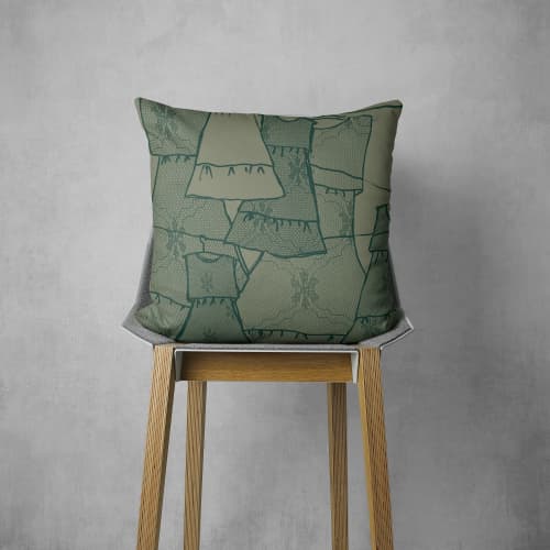 Best Dressed Throw Pillow | Cushion in Pillows by Odd Duck Press. Item composed of cotton